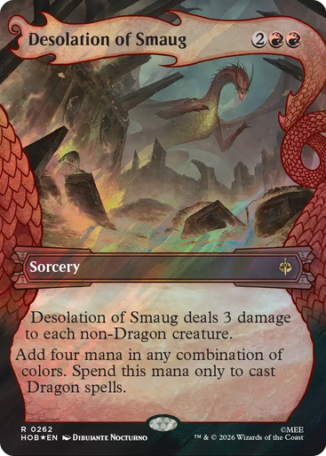 Desolation of Smaug (Dragon Hoard Frame Surge Foil) | The Hobbit、Magic: The Gathering、kayou