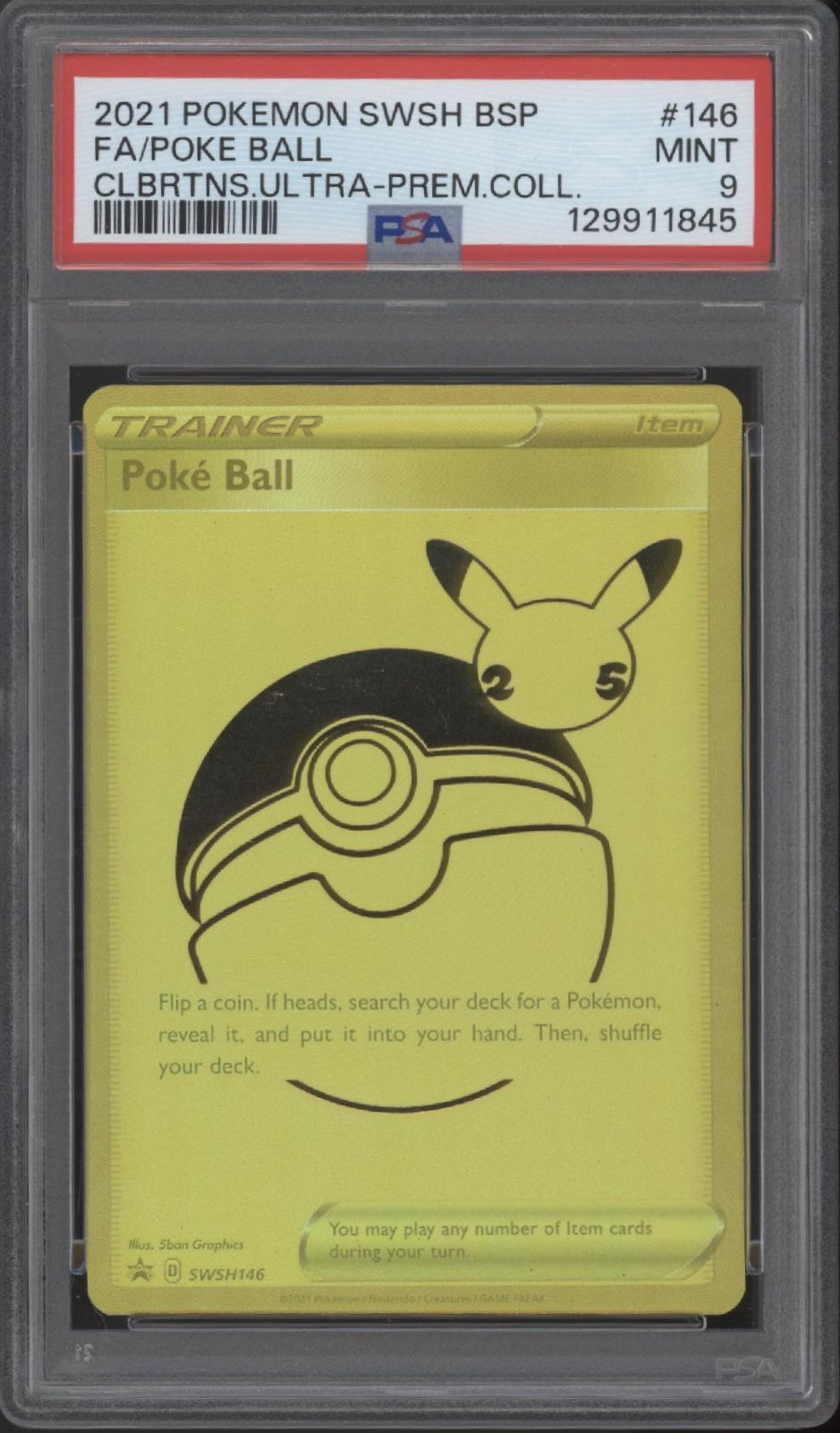 Pokeball Pokemon Celebrations Ultra Premium Collection Full Art #146 PSA 9、Collector Store LLC Gaming、kayou