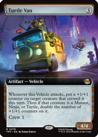 Turtle Van (Extended Art) (TMT-278) - Teenage Mutant Ninja Turtles、Wizards of the Coast、kayou