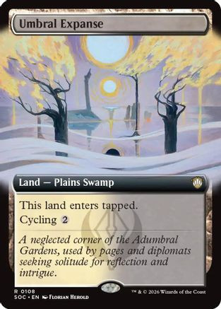 Umbral Expanse (Extended Art) (SOC-108) - Commander: Secrets of Strixhaven、Wizards of the Coast、kayou