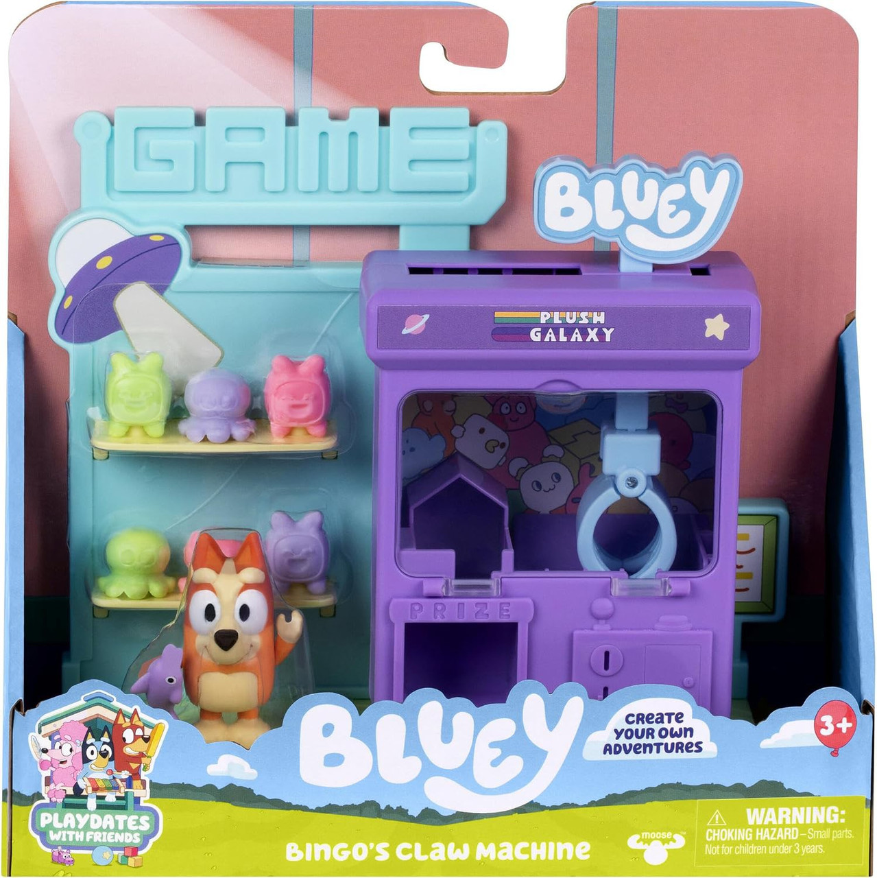 Bluey Playdates with Friends Bingo's Claw Machine Playset、ToyWiz、kayou
