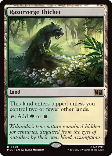 Razorverge Thicket (Surge Foil) | Marvel Super Heroes Commander、Magic: The Gathering、kayou