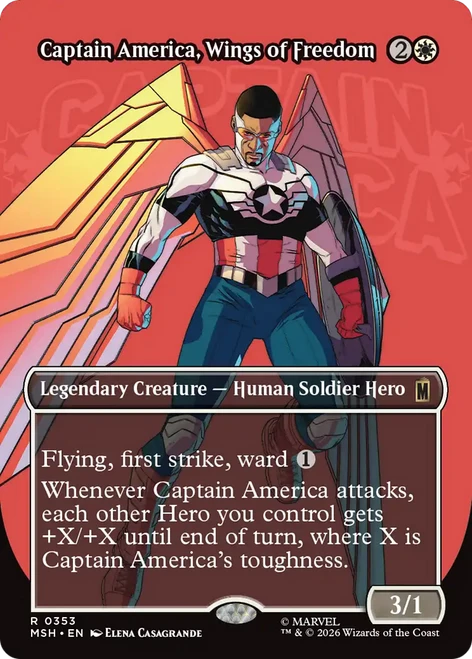 Captain America, Wings of Freedom (Logo Art Foil) | Marvel Super Heroes、Magic: The Gathering、kayou