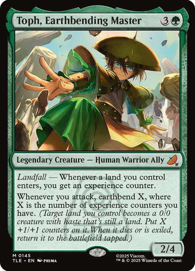 Toph, Earthbending Master (TLE-145)、Magic: The Gathering、kayou