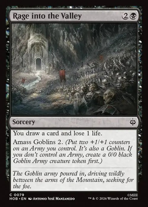 MtG The Hobbit Common Rage into the Valley #79、ToyWiz、kayou