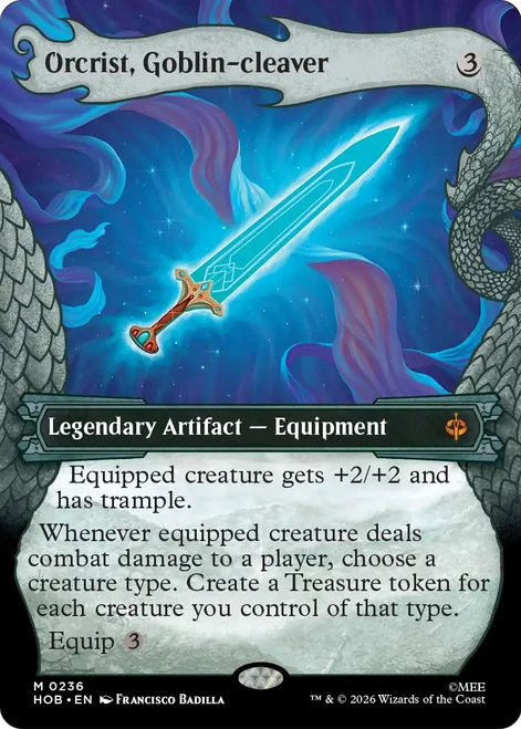 Orcrist, Goblin-cleaver (Dragon Hoard Frame Foil) | The Hobbit、Magic: The Gathering、kayou