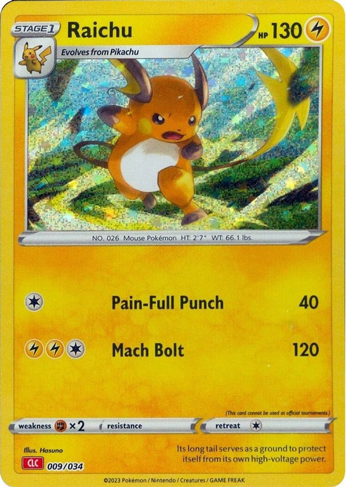 Pokemon Trading Card Game Classic Classic Collection Raichu #9 CLC、ToyWiz、kayou