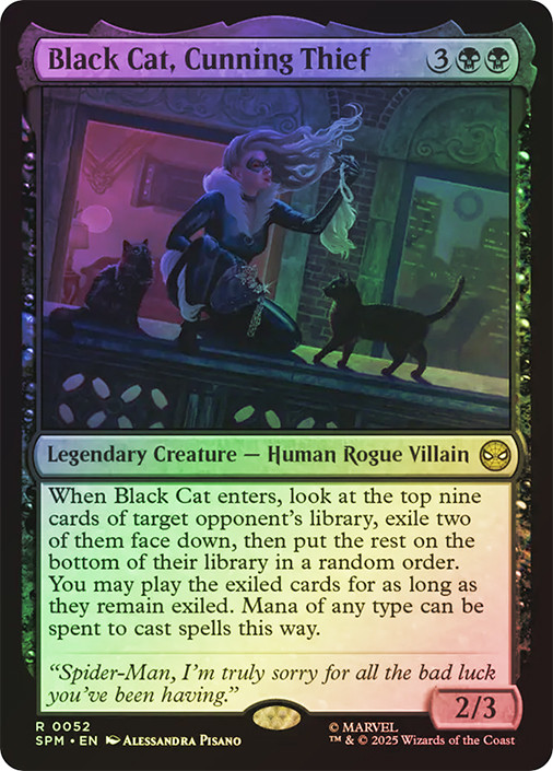 Black Cat, Cunning Thief (SPM-052)、Magic: The Gathering、kayou