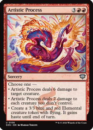 Artistic Process (SOS-108) - Secrets of Strixhaven Foil、Wizards of the Coast、kayou