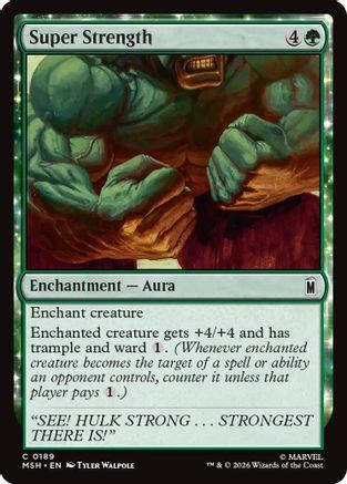 Super Strength (MSH-189) - Marvel Super Heroes、Wizards of the Coast、kayou