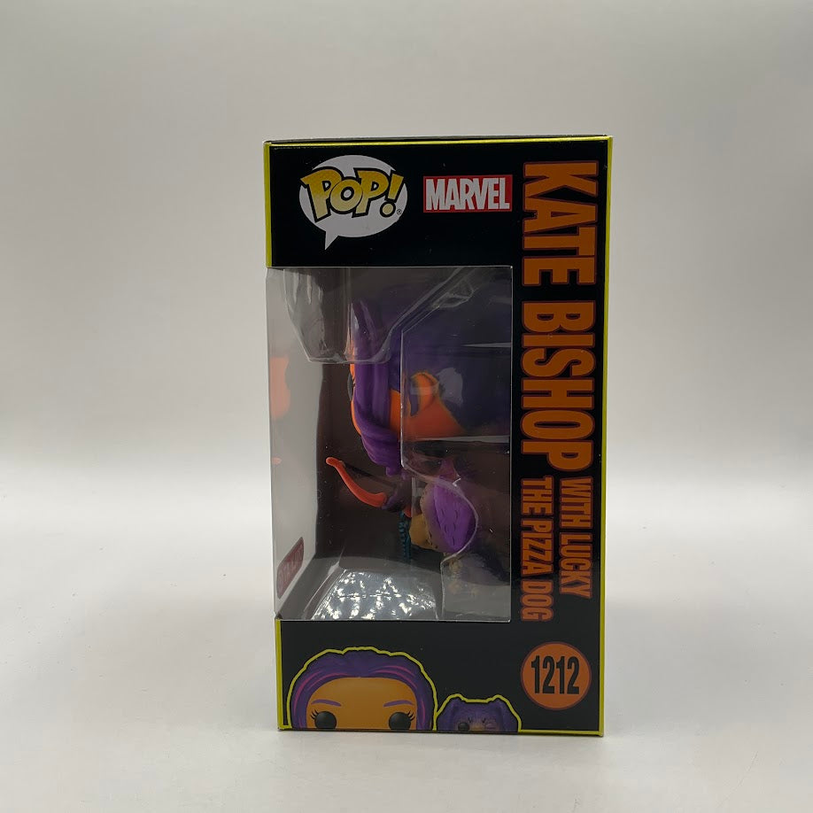 Kate Bishop with Lucky the Pizza Dog (Blacklight) Funko Pop! Marvel #1212 Target、Funko、kayou