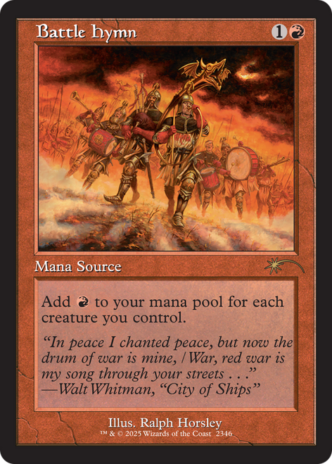 Battle Hymn (Foil) (Secret Lair - Back In My Day!) | Secret Lair Drops、Magic: The Gathering、kayou