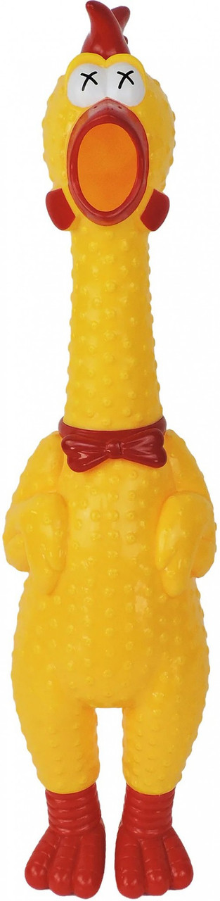 Say Whaaaaat?! Super Squawker 27-Inch GIANT Rubber Chicken Random Eye Design、ToyWiz、kayou