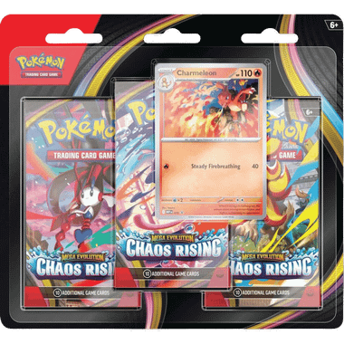 Pokemon: Mega Evolution - Chaos Rising - Three-Booster Blister Pack、The Pokémon Company、kayou