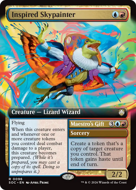 Inspired Skypainter // Maestro's Gift (Extended Art) | Secrets of Strixhaven Commander、Magic: The Gathering、kayou