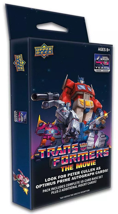 Fleer 40th Anniversary Transformers the Movie Trading Card HANGER Box 12 Cards、ToyWiz、kayou