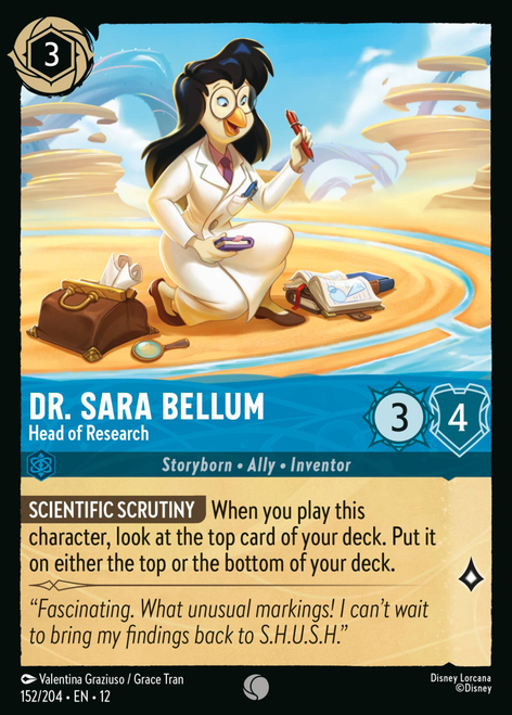 Dr. Sara Bellum - Head of Research | Wilds Unknown、Disney Lorcana、kayou