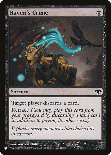 Raven's Crime (LIST-41/180) - The List、Wizards of the Coast、kayou