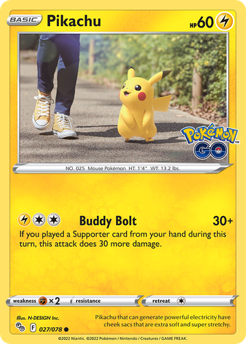 Pikachu 27/78 - Pokmon GO Reverse Holofoil (LP)、The Pokémon Company、kayou