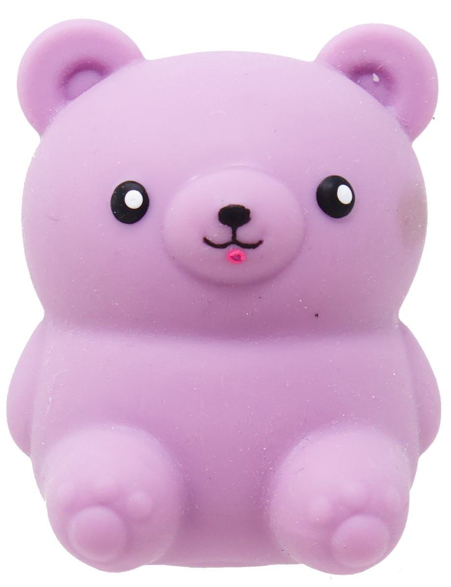 Marshmallow Cuties Bear PURPLE 3-Inch Squeeze Toy、ToyWiz、kayou