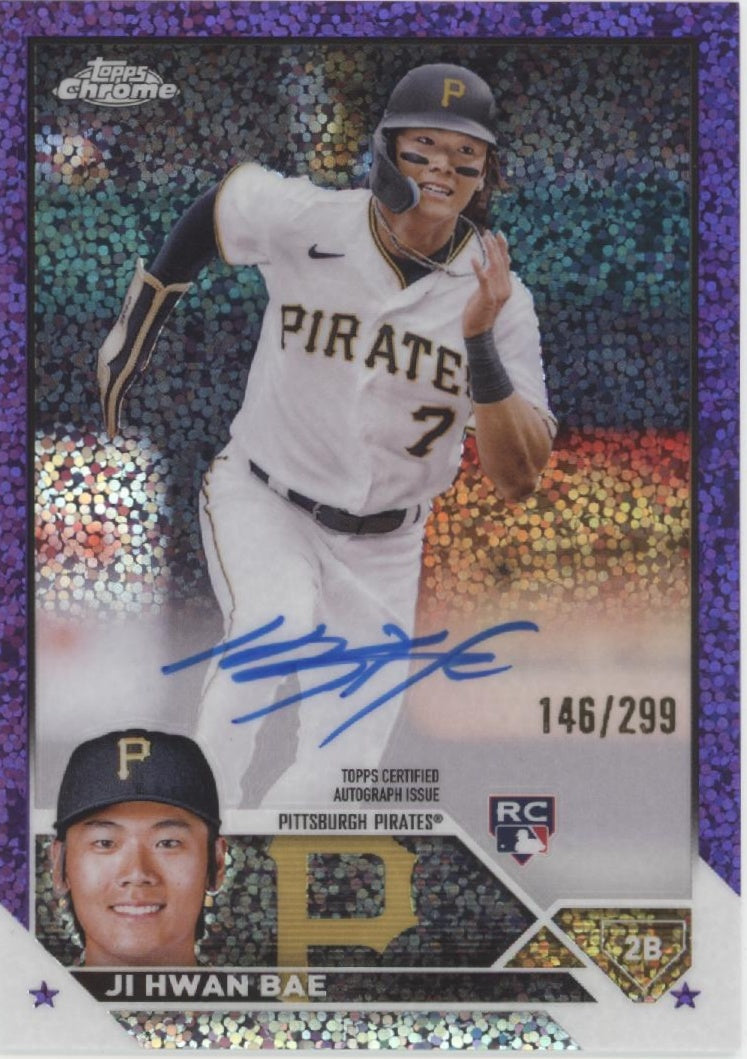 Ji Hwan Bae 2023 Topps Chrome Purple Speckle Refractor RC Auto 146/299 #RA-JHB、Collector Store LLC、kayou