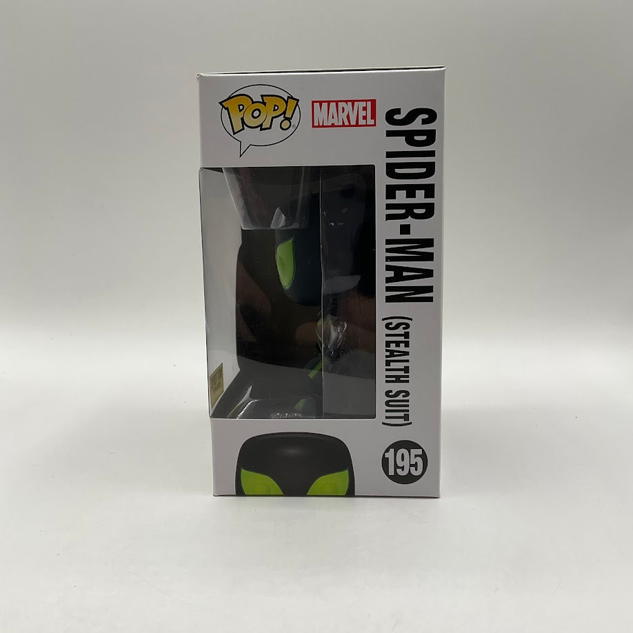 Spider-Man (Stealth Suit) Funko Pop! Marvel #195 GITD Hot Topic、Funko、kayou
