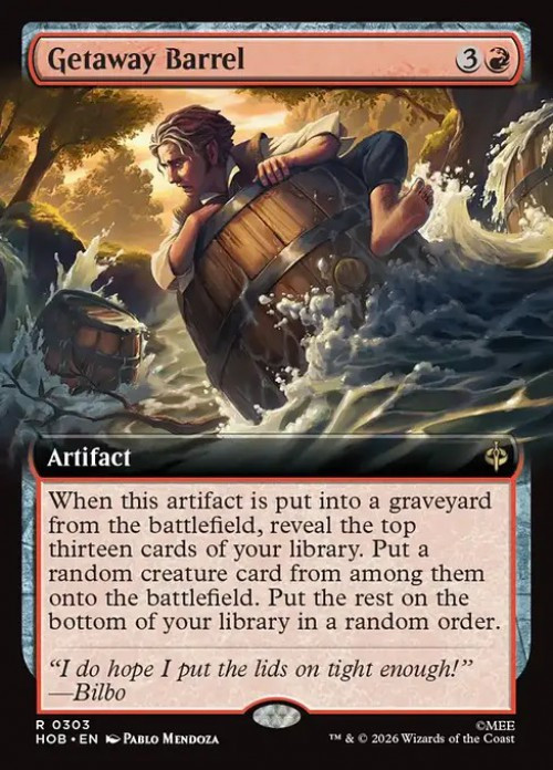 MtG The Hobbit Rare Getaway Barrel #303 Extended Art、ToyWiz、kayou