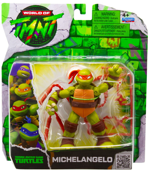 Teenage Mutant Ninja Turtles World of TMNT Michelangelo Action Figure、ToyWiz、kayou