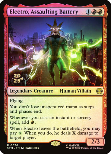 Electro, Assaulting Battery (RM-PRE_SPM_076-ENF)、Magic: The Gathering、kayou