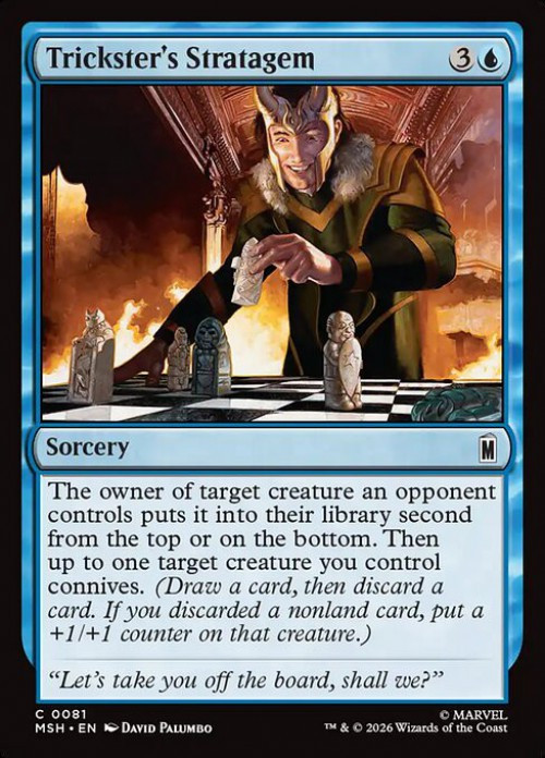 MtG Marvel Super Heroes Common Trickster's Stratagem #81、ToyWiz、kayou