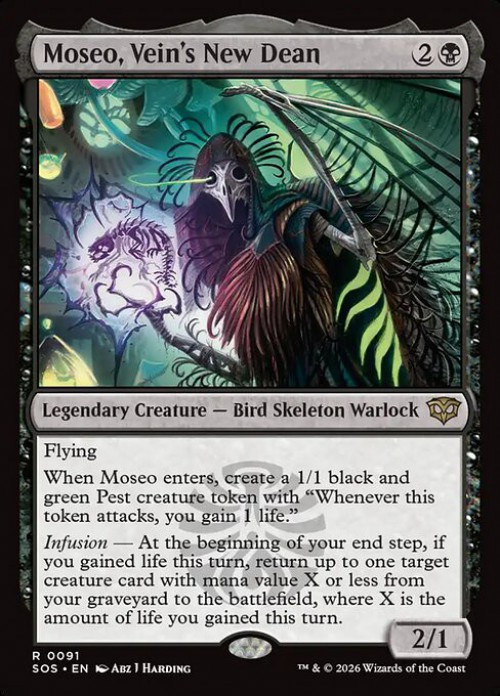 MtG Secrets of Strixhaven Rare FOIL Moseo, Vein's New Dean #91、ToyWiz、kayou