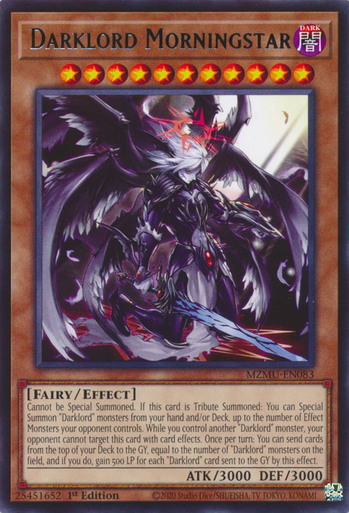 MZMU-EN083 Darklord Morningstar、Yu-Gi-Oh!、kayou