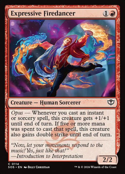 MtG Secrets of Strixhaven Common Expressive Firedancer #114、ToyWiz、kayou