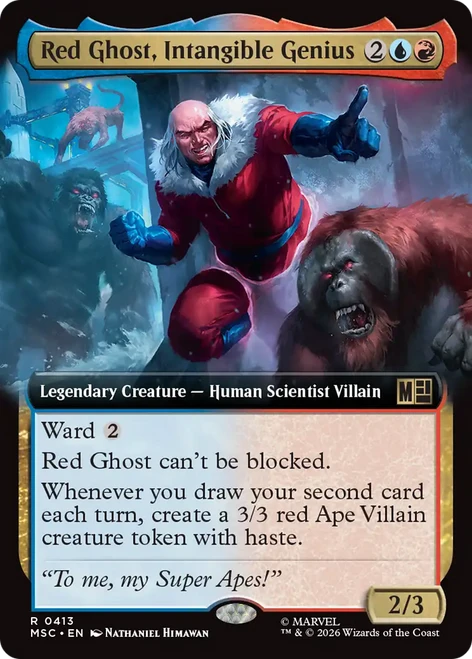 Red Ghost, Intangible Genius (Extended Art) | Marvel Super Heroes Commander、Magic: The Gathering、kayou
