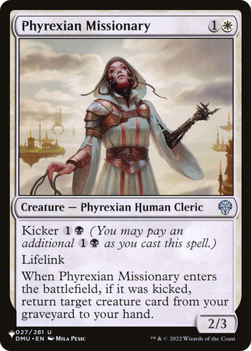 Phyrexian Missionary (LIST-027/281) - The List、Wizards of the Coast、kayou