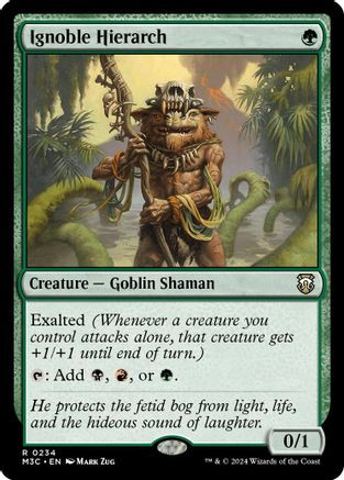 Ignoble Hierarch (Ripple Foil) (M3C-234) - Modern Horizons 3 Commander Foil、Wizards of the Coast、kayou