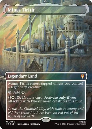 Minas Tirith (Borderless) (Surge Foil) (HOC-089) - The Hobbit: Eternal-Legal Foil、Wizards of the Coast、kayou