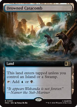 Drowned Catacomb (Extended Art) (MSC-469) - Commander: Marvel Super Heroes、Wizards of the Coast、kayou