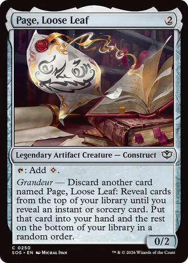 Page, Loose Leaf | Secrets of Strixhaven、Magic: The Gathering、kayou