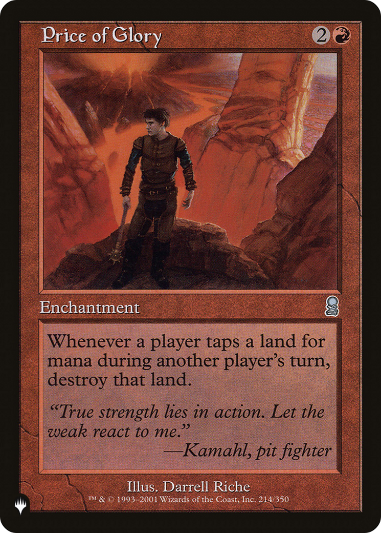 Price of Glory (LIST-214/350) - The List、Wizards of the Coast、kayou