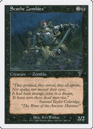 Scathe Zombies (7ED-161) - 7th Edition、Wizards of the Coast、kayou