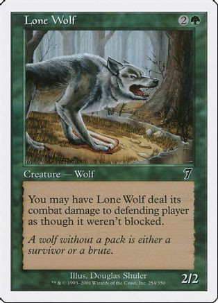 Lone Wolf (7ED-254) - 7th Edition、Wizards of the Coast、kayou