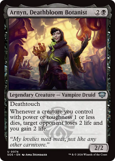 Arnyn, Deathbloom Botanist (Foil) | Secrets of Strixhaven、Magic: The Gathering、kayou