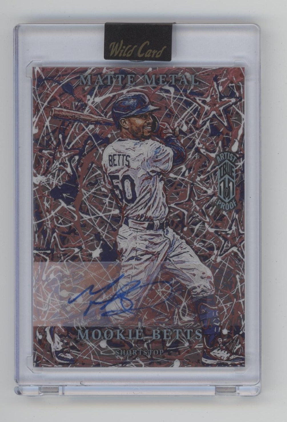 Mookie Betts 2026 Wild Card Matte Metal Artist True 1 of 1 Proof Auto、Collector Store LLC、kayou