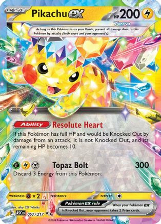 Pikachu ex - 057/217 57 - ME Ascended Heroes Holofoil、The Pokémon Company、kayou