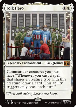 Folk Hero (MSC-132) - Commander: Marvel Super Heroes、Wizards of the Coast、kayou