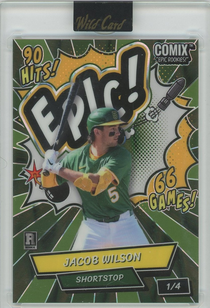 MLB 2025 Wild Card Comix Epic Rookies! 1/4 Epic! Jacob Wilson Rookie、ToyWiz、kayou