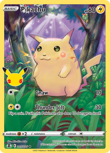 Pikachu 5/25 - Celebrations Holofoil (HP)、The Pokémon Company、kayou