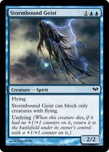 MtG Trading Card Game Dark Ascension Common FOIL Stormbound Geist #51、ToyWiz、kayou