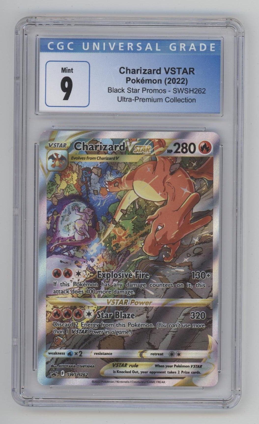 Charizard VSTAR Pokemon Ultra Premium Collection Black Star Promo #SWSH262 CGC 9、Collector Store LLC Gaming、kayou